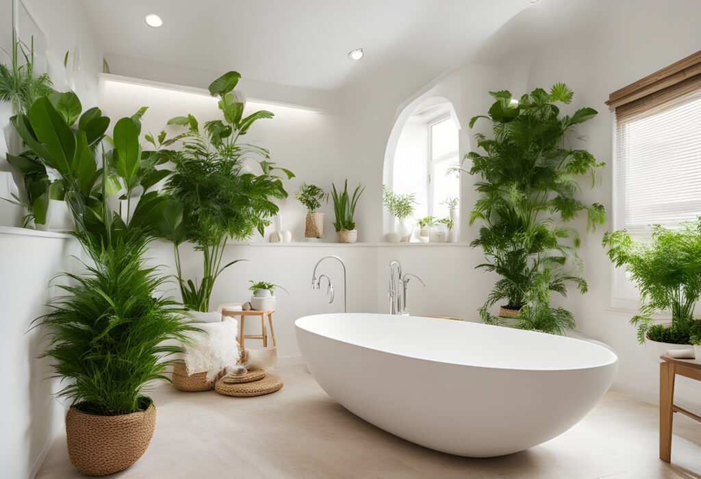 White designer luxury bathroom fitting design and installation in Surrey and London