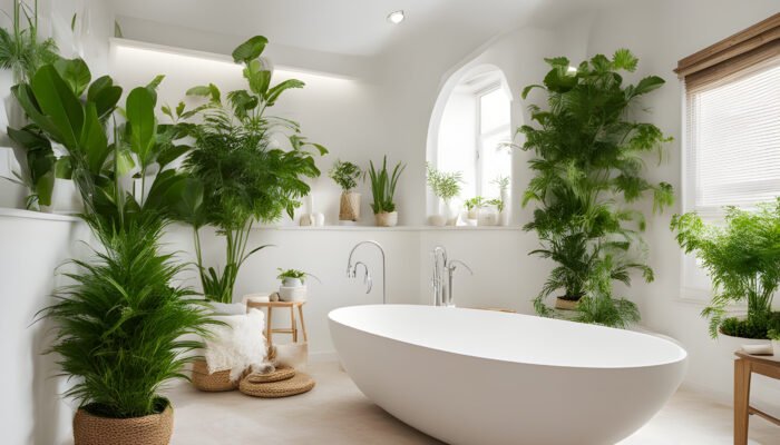 White designer luxury bathroom fitting, design and installation in Surrey and London